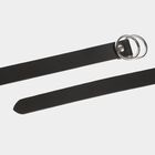 Women's Black Polyurethane Belt, , small image number null