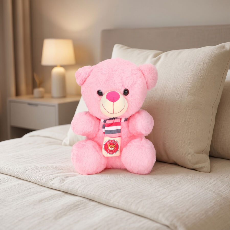 Kid's Light Pink Fabric Teddy Bear, , large
