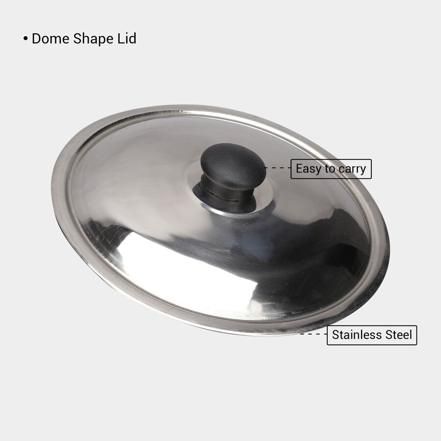 Stainless Steel Multi Purpose Lid (Cover) With Knob - 21cm, , large image number null