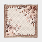 Beige Polyester Cushion Cover, , small image number null