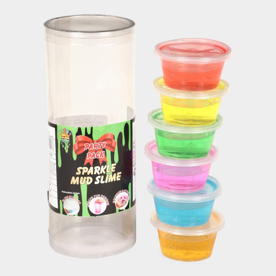 Kid's Sparkling Slime,6 Shades, , large image number null