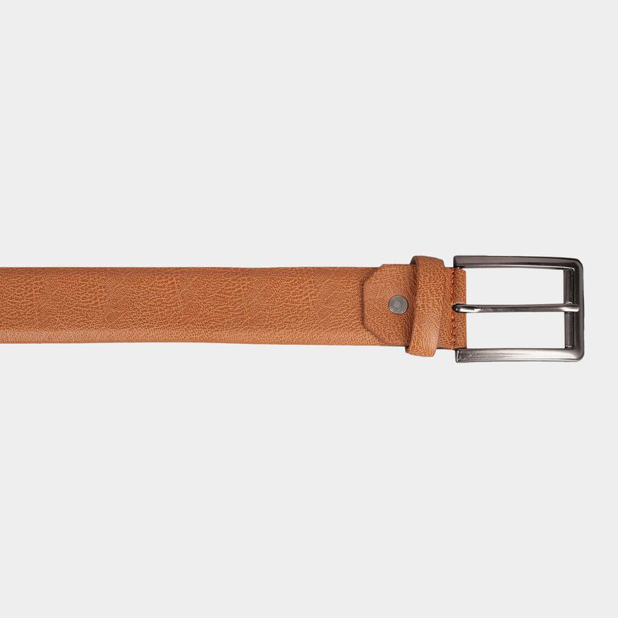 Men's Tan Polyurethane Casual Belt, , large image number null