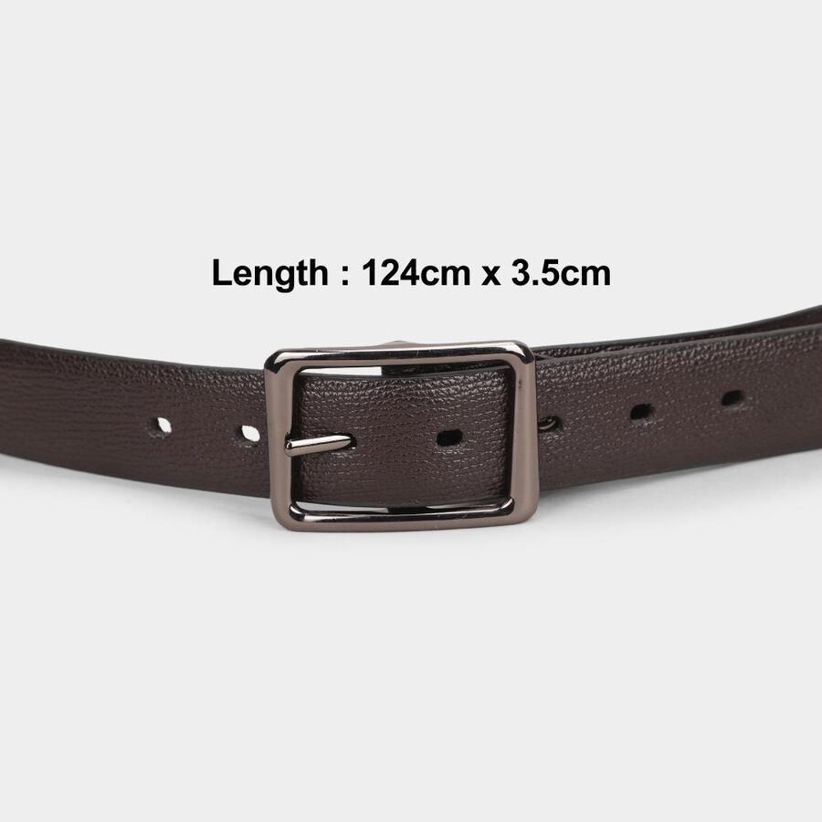 Men's Brown Pu Casual Belt, , large image number null