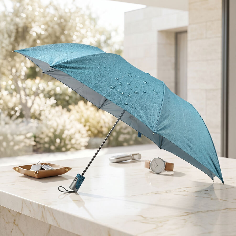 Blue Polyester Umbrella, , large