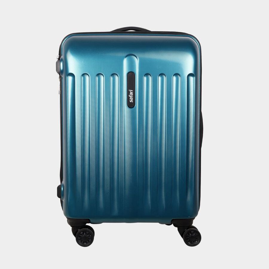 8-Wheel Light Blue Polypropylene Hard Case Trolley, Medium, , large image number null