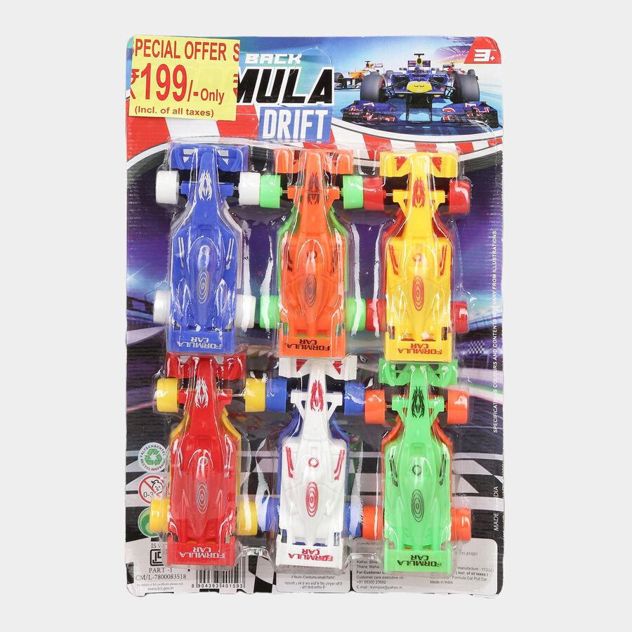Pull Back Car 6 Pcs., , large image number null