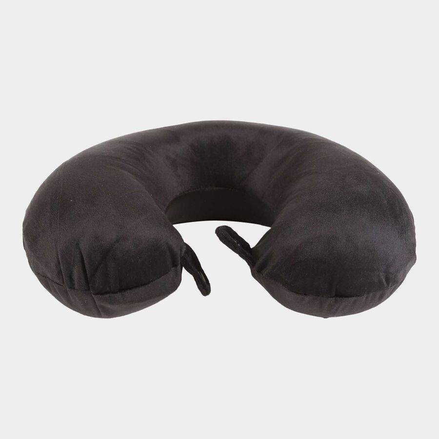 Black Memory Foam Neck Pillow, , large image number null