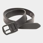 Men's Black Leather Casual Belt, , small image number null