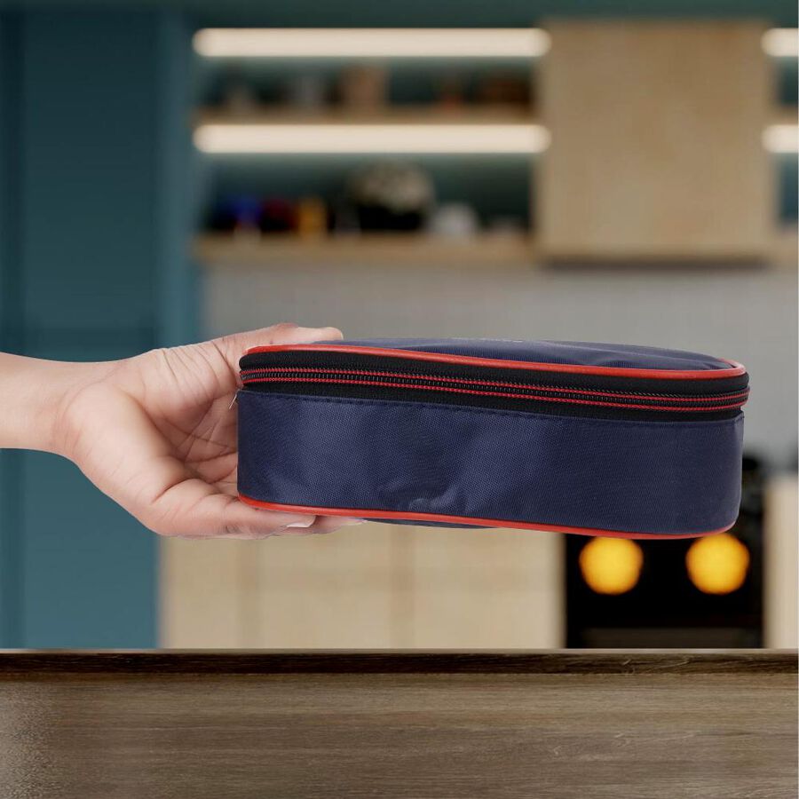 Steel Lunch Box, 2 Containers And Bag, , large image number null
