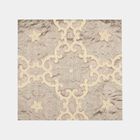 Beige Embroidered Cushion Cover, , small