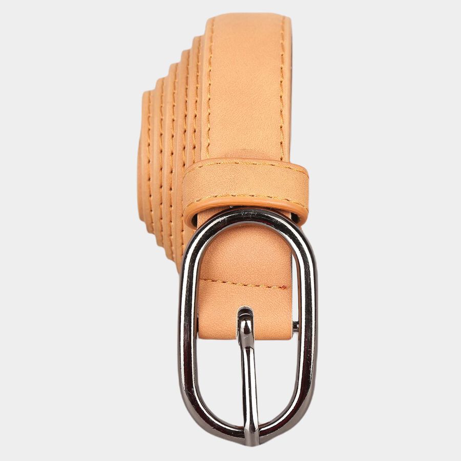 Women's Tan Polyurethane Belt, , large image number null
