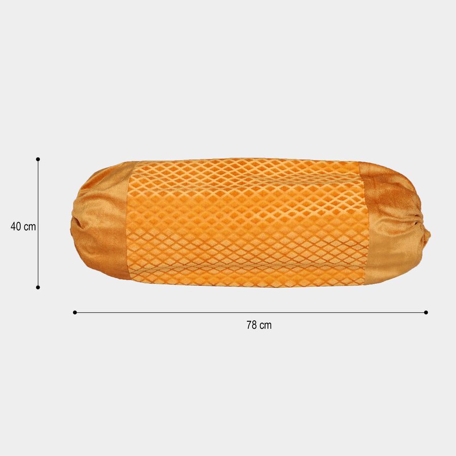 Ochre Microfiber Bolster Cover, , large image number null