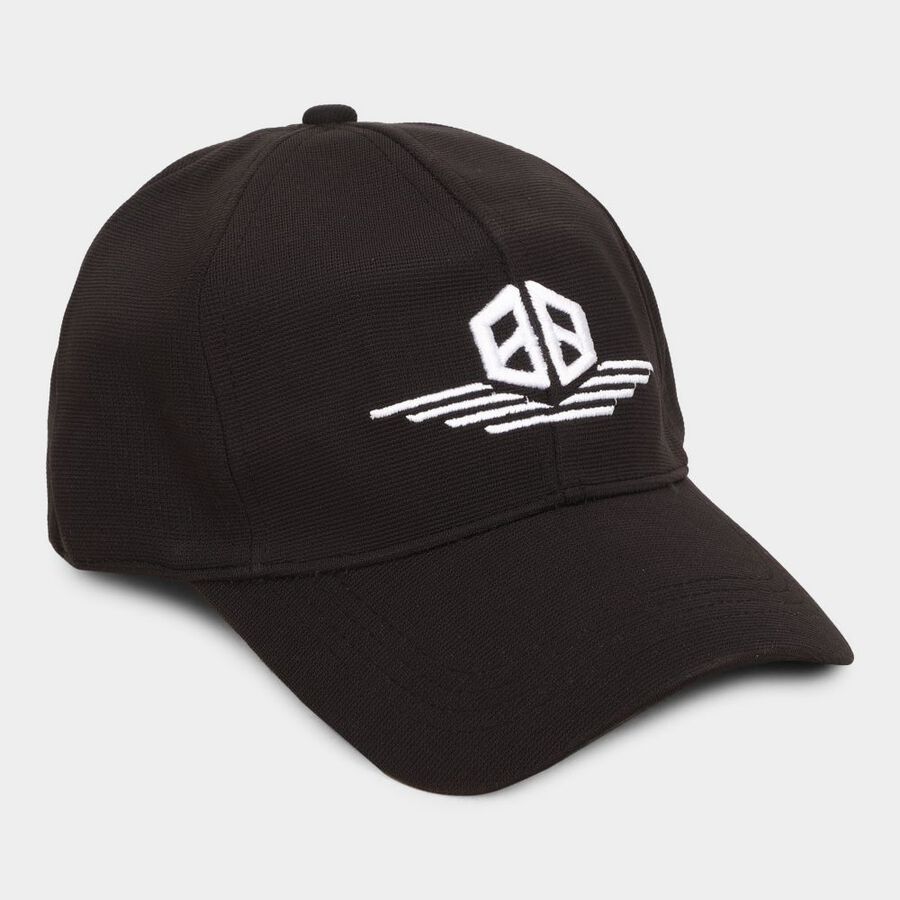 Black Men's Cotton Cap, , large image number null