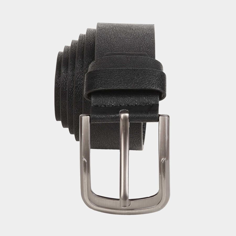 Men's Black Polyurethane Casual Belt, , large image number null