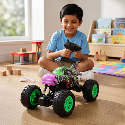 Kid's Remote Control Shark Monster Truck Off-Road Crawler Toy