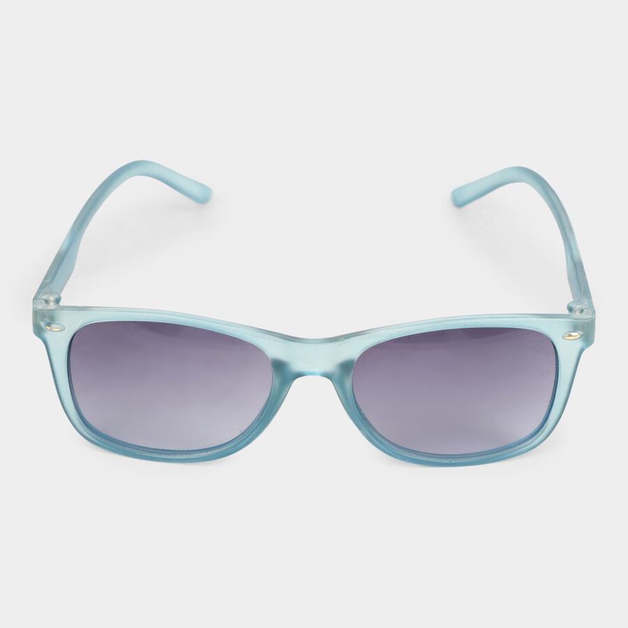 Kid's Plastic Clear Glass Wayfarer Sunglasses, , large image number null