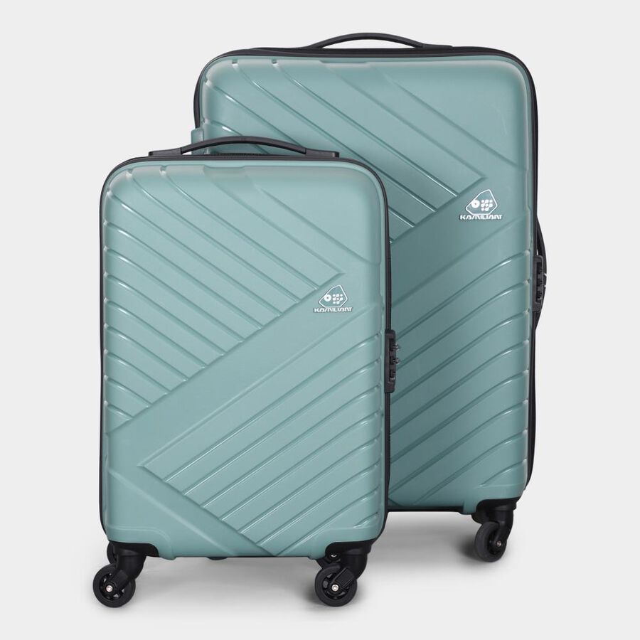 4-Wheel Dark Grey Polypropylene Hard Case Trolley, Small + Medium, , large image number null