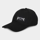 Men's Black Fabric Cap, , small