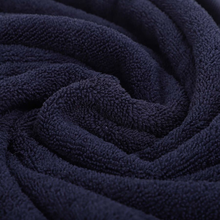 200 GSM Navy Blue Microfiber Bath Towel, , large image number null