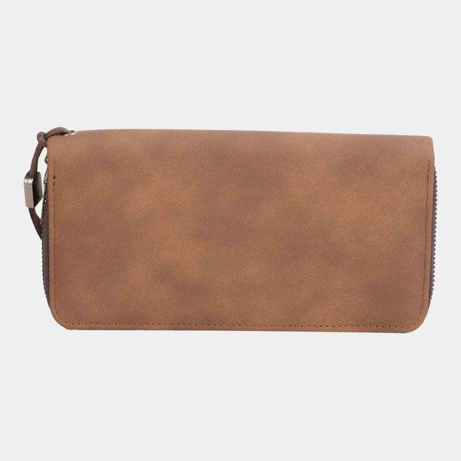 Women's Brown Polyurethane Hand Pouch, , large image number null