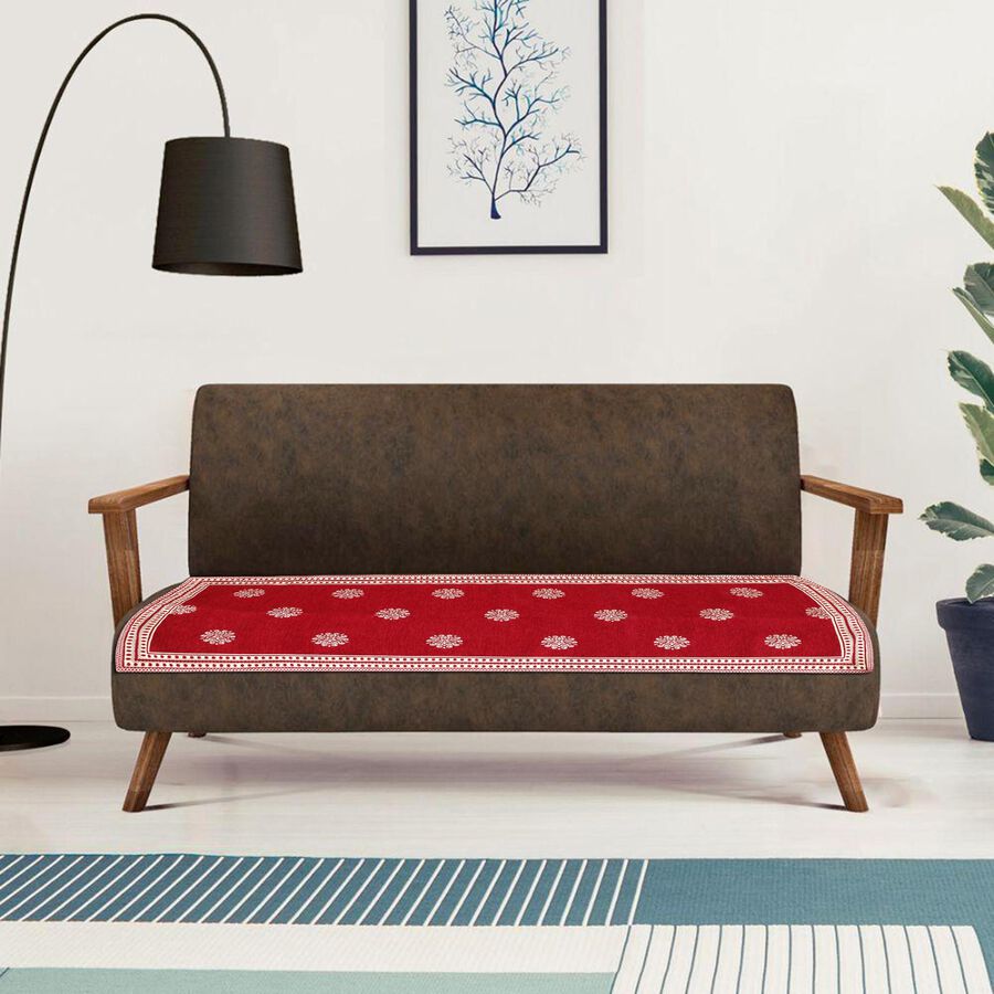 Maroon Polyester Sofa Cover, , large image number null
