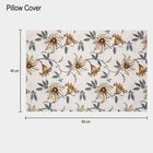 White Floral Printed King Size Bedsheet, , small image number null