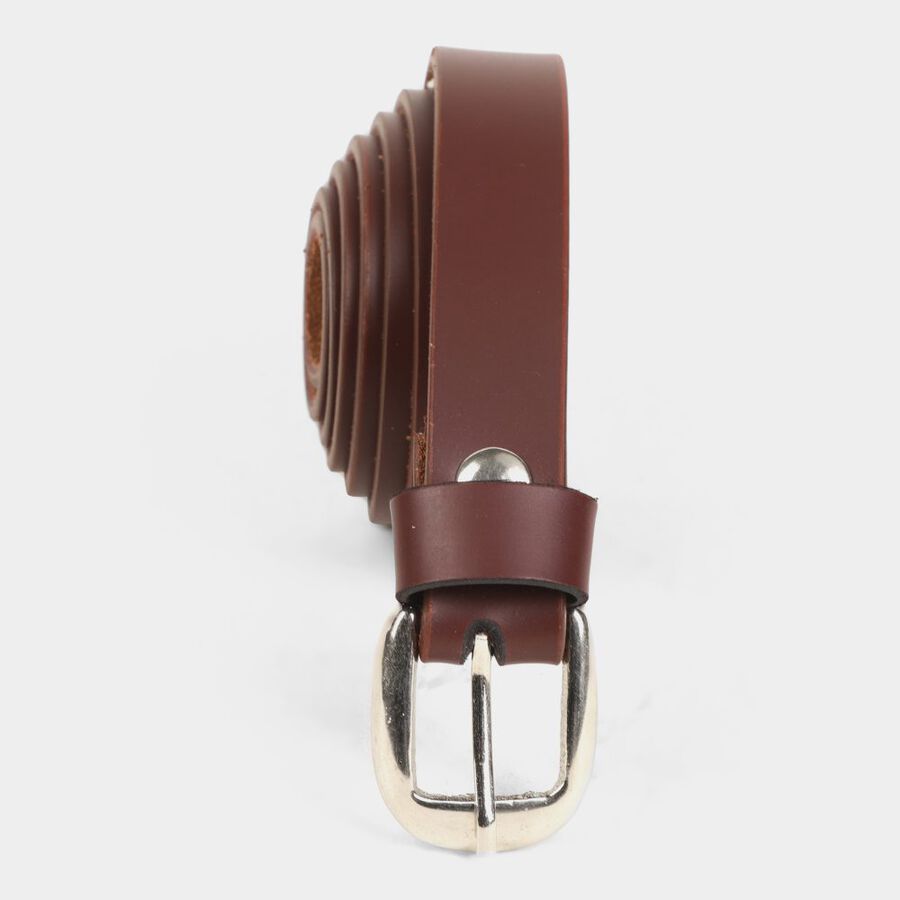 Women's Brown Polyurethane Belt, , large image number null