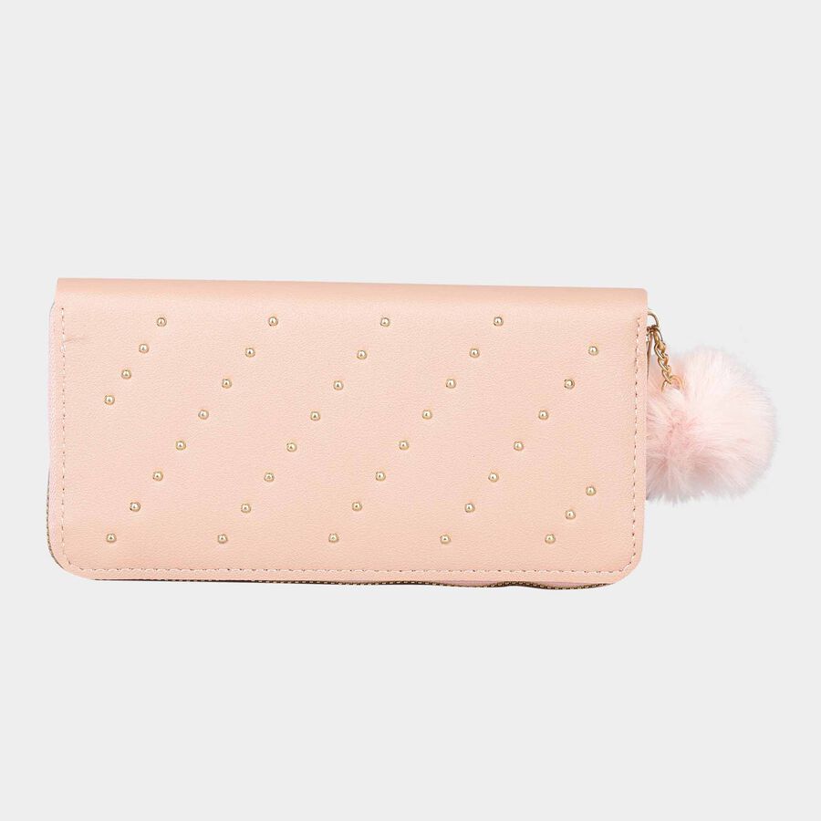 Women's Polyurethane Zipper Hand Pouch, , large image number null
