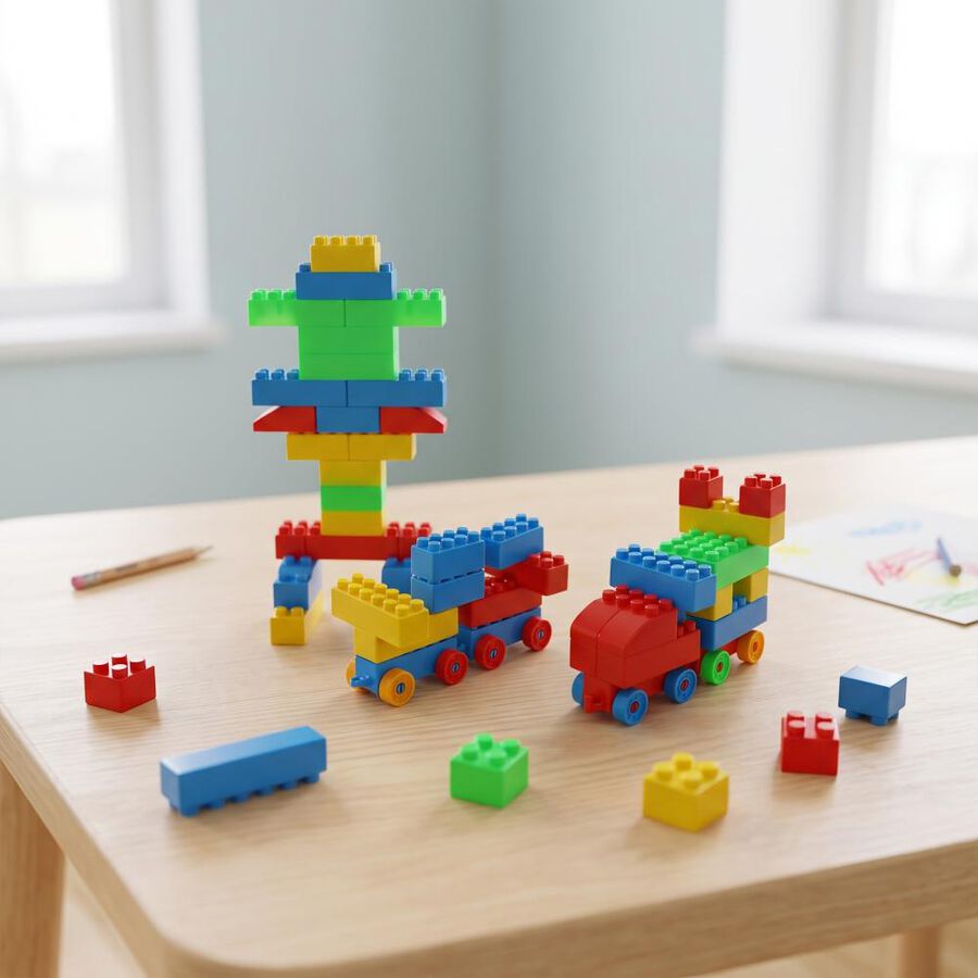 Kid's Plastic Blocks Toy , , large