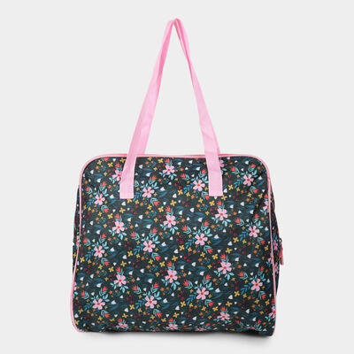 Dark Green Women's Printed Duffle Bag