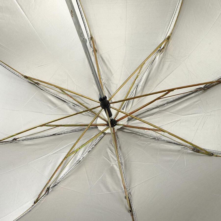 Woman's Black Polyester Umbrella, , large