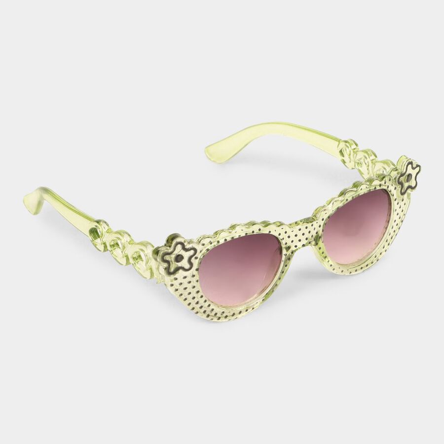 Kid's Plastic Clear Glass Cat Eye/Butterfly Sunglasses, , large image number null