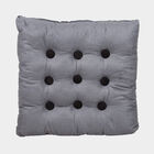 Grey Tufted Cushion, , small