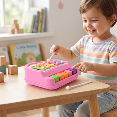 Kid's 2-in-1 Piano Xylophone Musical Toy