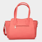 Women's Polyurethane Satchel, Medium Size, , small image number null