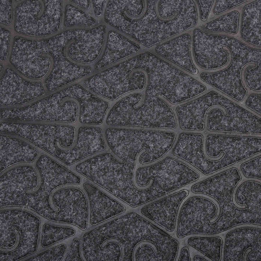 Anti-Skid Grey Rubber Door Mat, , large