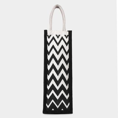 Black Canvas Bottle Bag