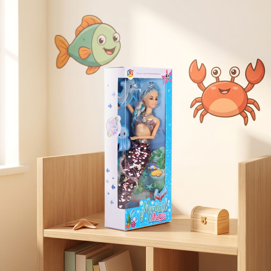 Kid's Mermaid Fashion Doll, , large