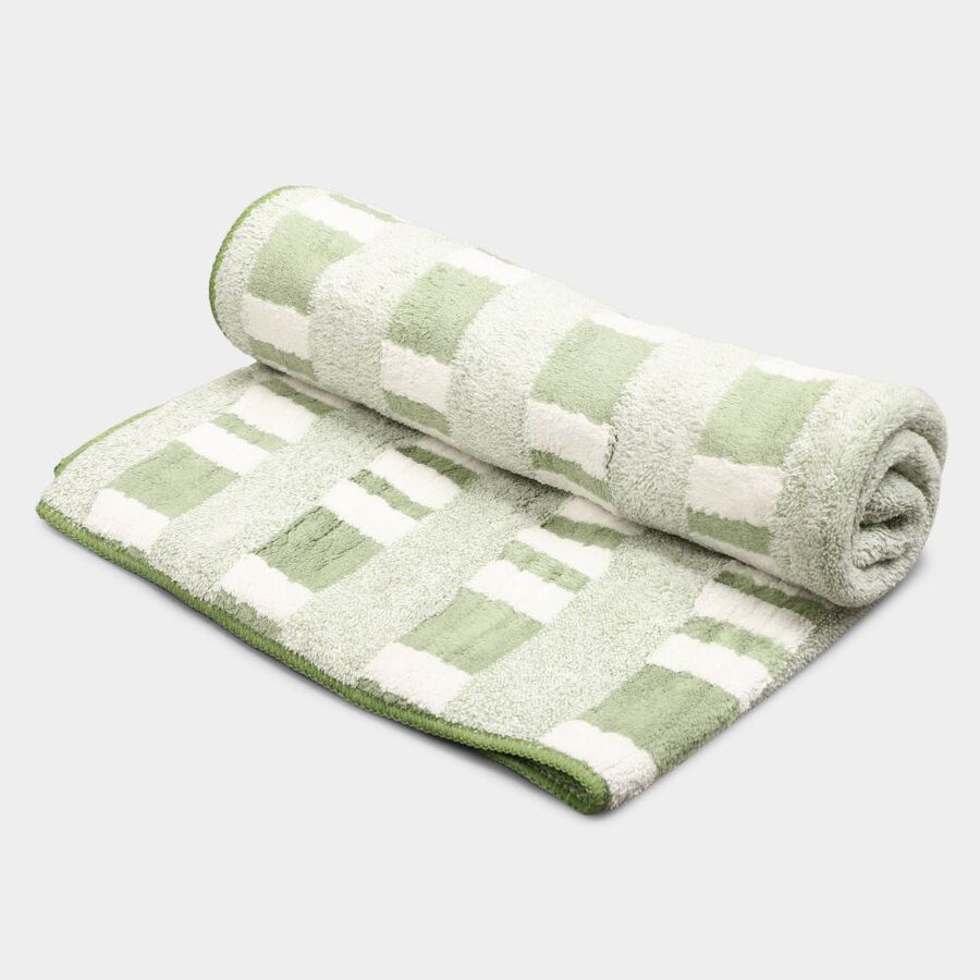 280 GSM Green Microfiber Bath Towel, , large