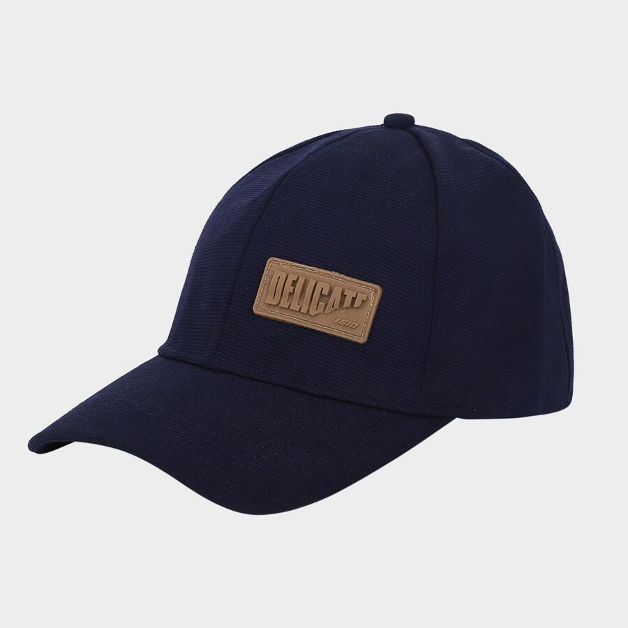 Men's Blue Fabric Cap, , large