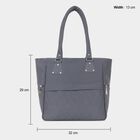 Women's Grey Polyurethane Hand Bag, , small image number null
