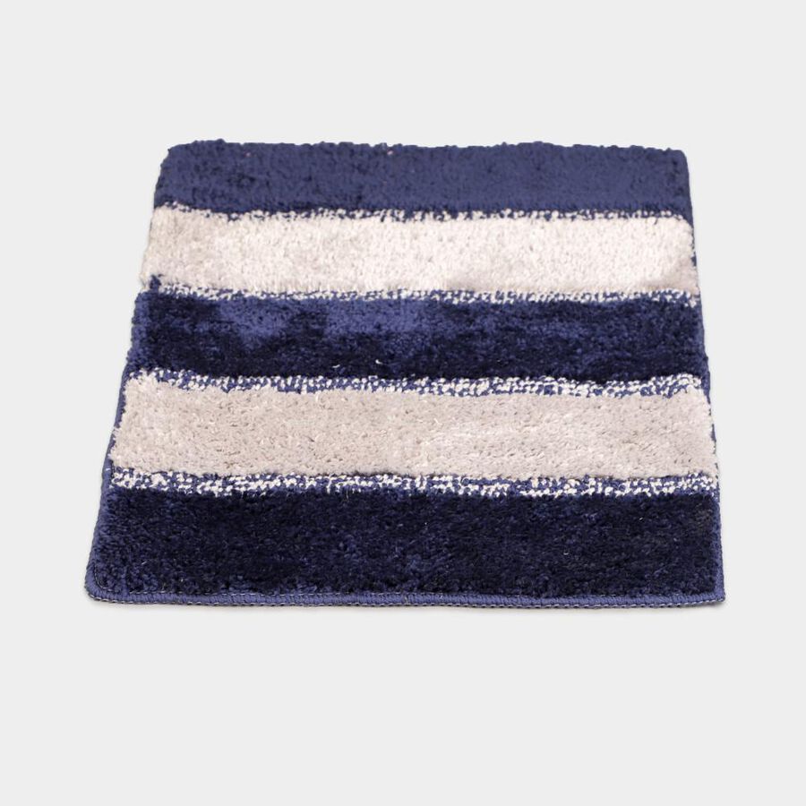 Anti-Skid Blue Polyester Door Mat, , large