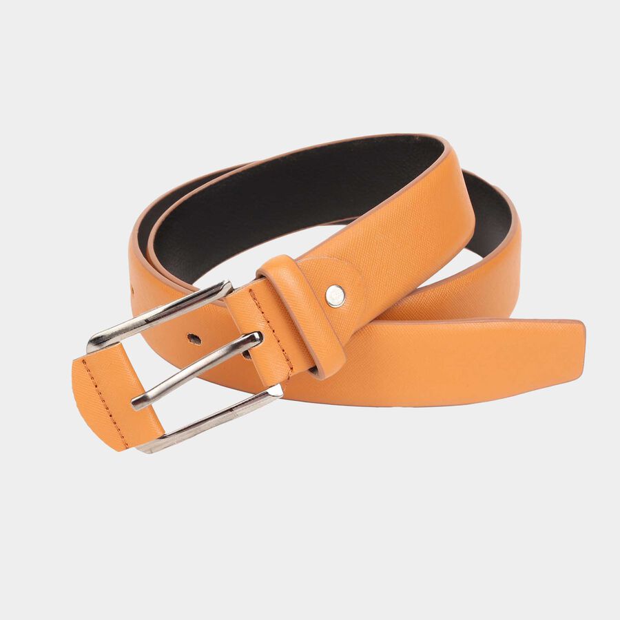 Men's Tan Polyurethane Casual Belt, , large image number null
