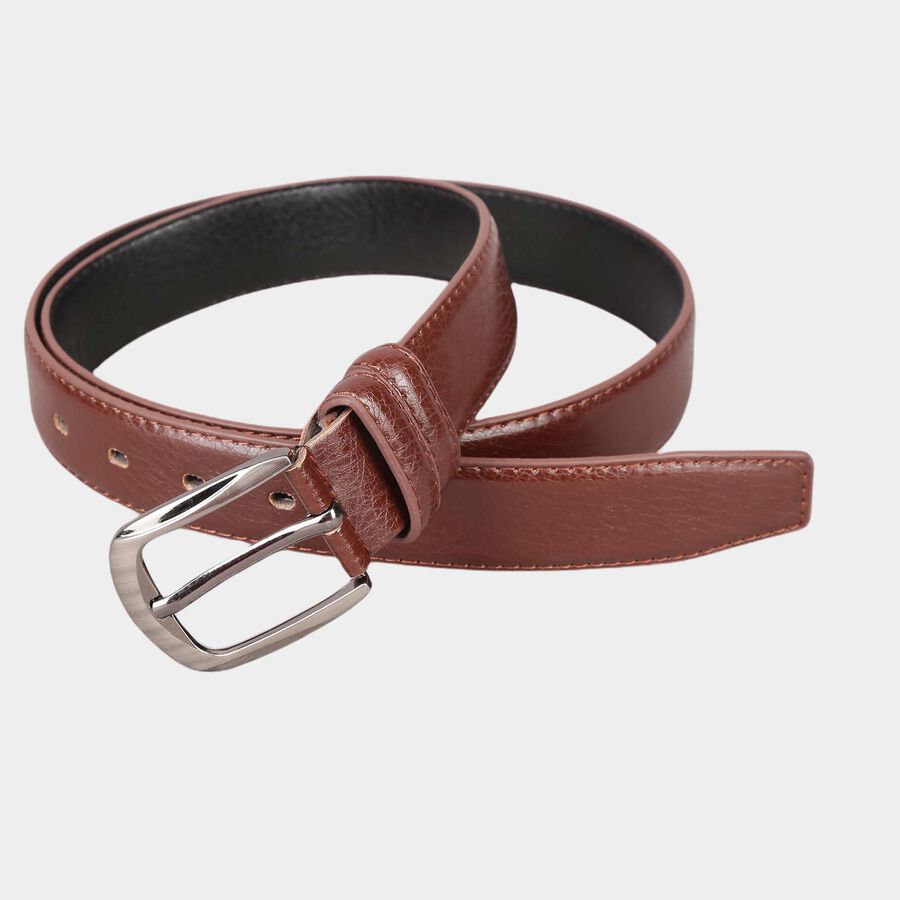 Men's Brown Polyurethane Formal Belt, , large image number null