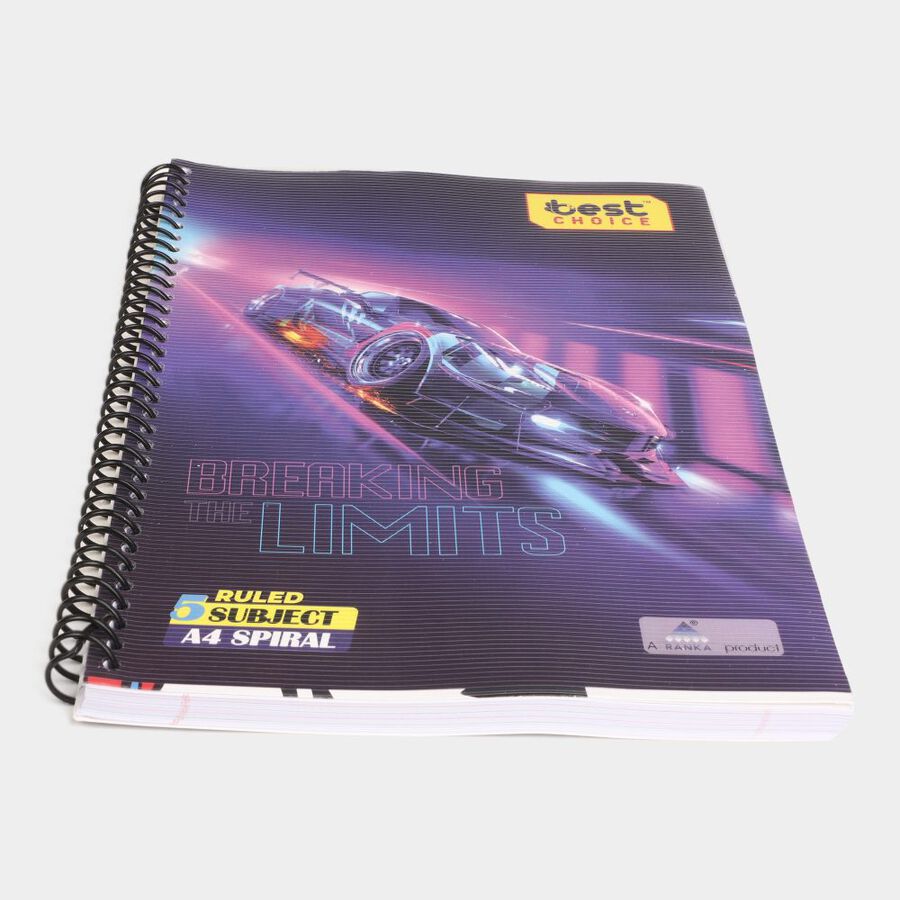260 Page Ruled Spiral Notebook, , large image number null