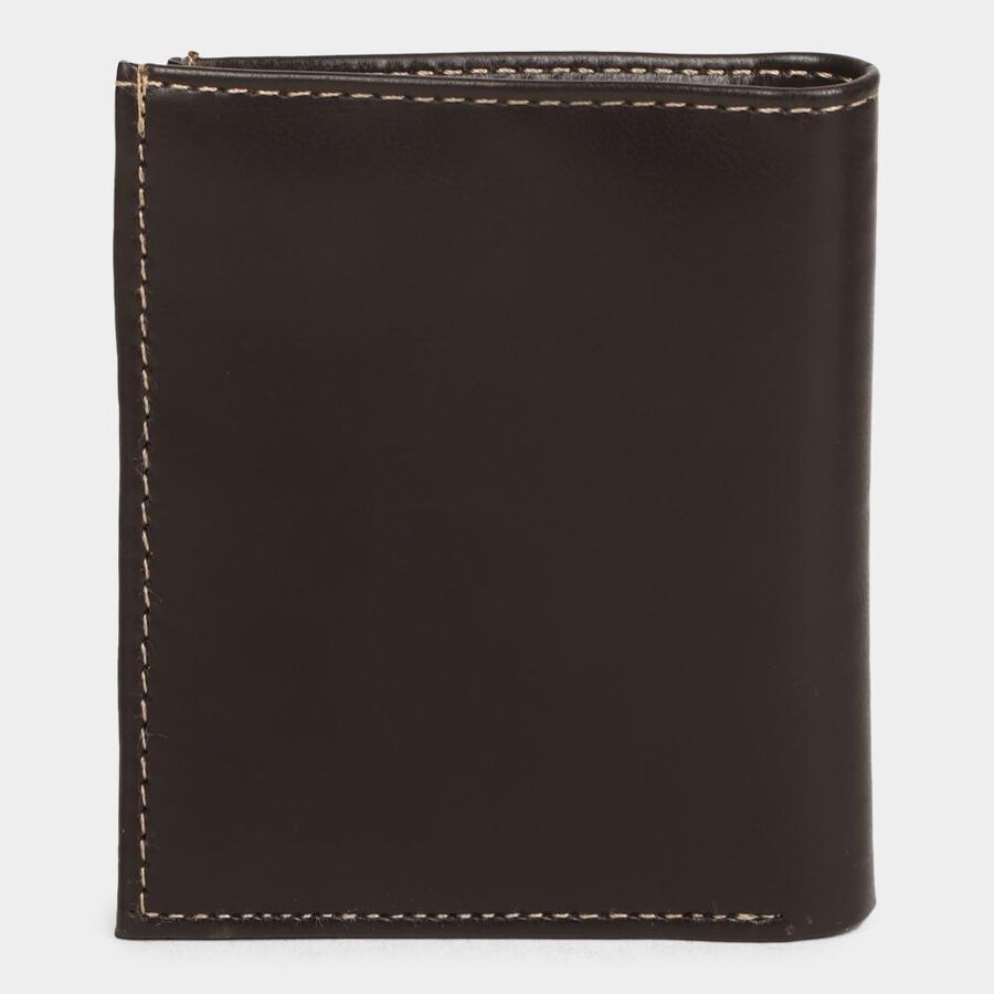 Men's Brown Polyurethane Wallet, , large