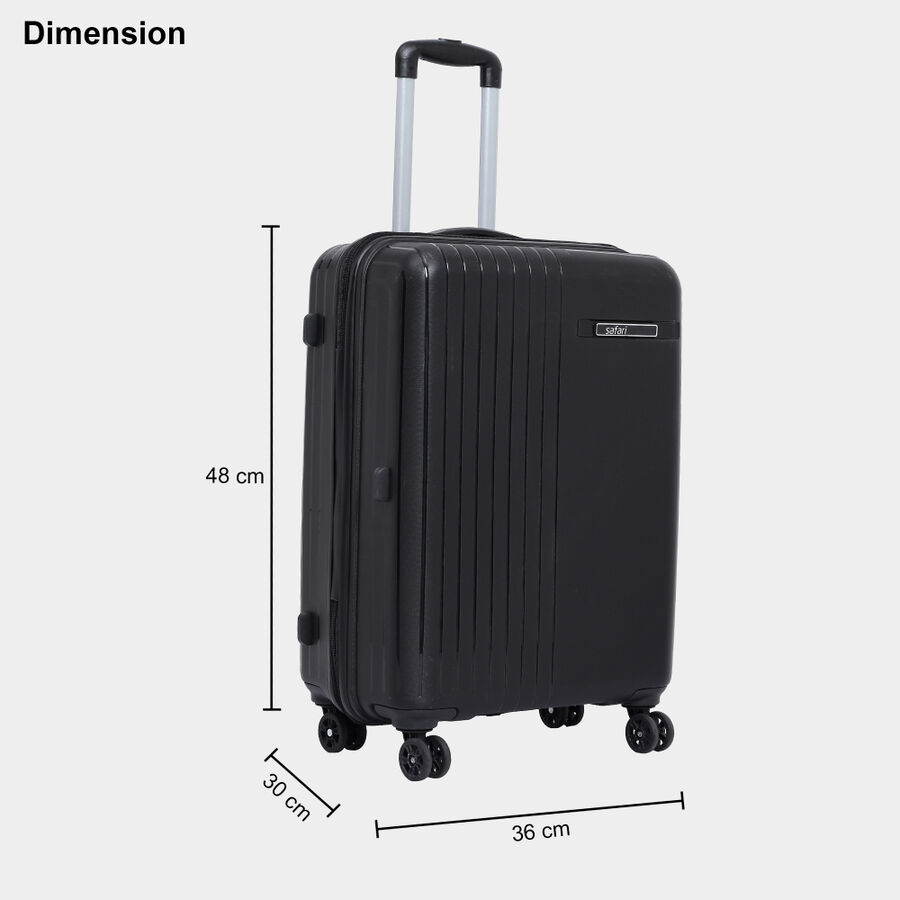 8 Wheels Black Polypropylene Trolley, , large image number null