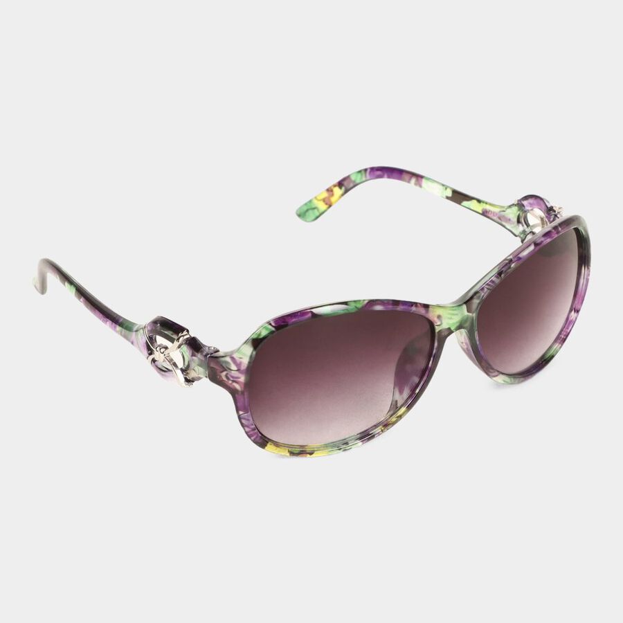 Women's Plastic Gradient Round Sunglasses, , large image number null