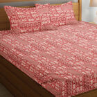 120 GSM Red Polyester Double Bedsheet, , small image number null