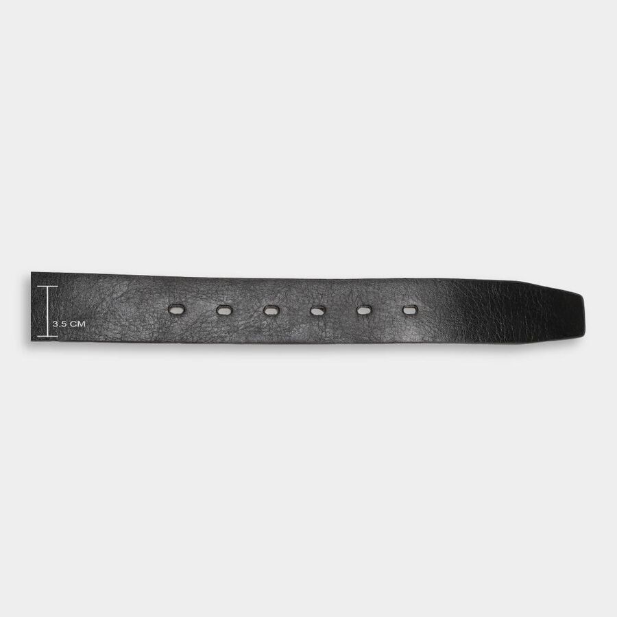 Men's Black Polyurethane Formal Belt, , large image number null